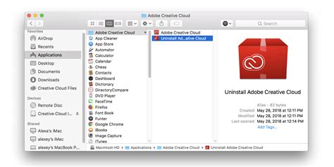 Uninstall Adobe Creative Cloud from Mac